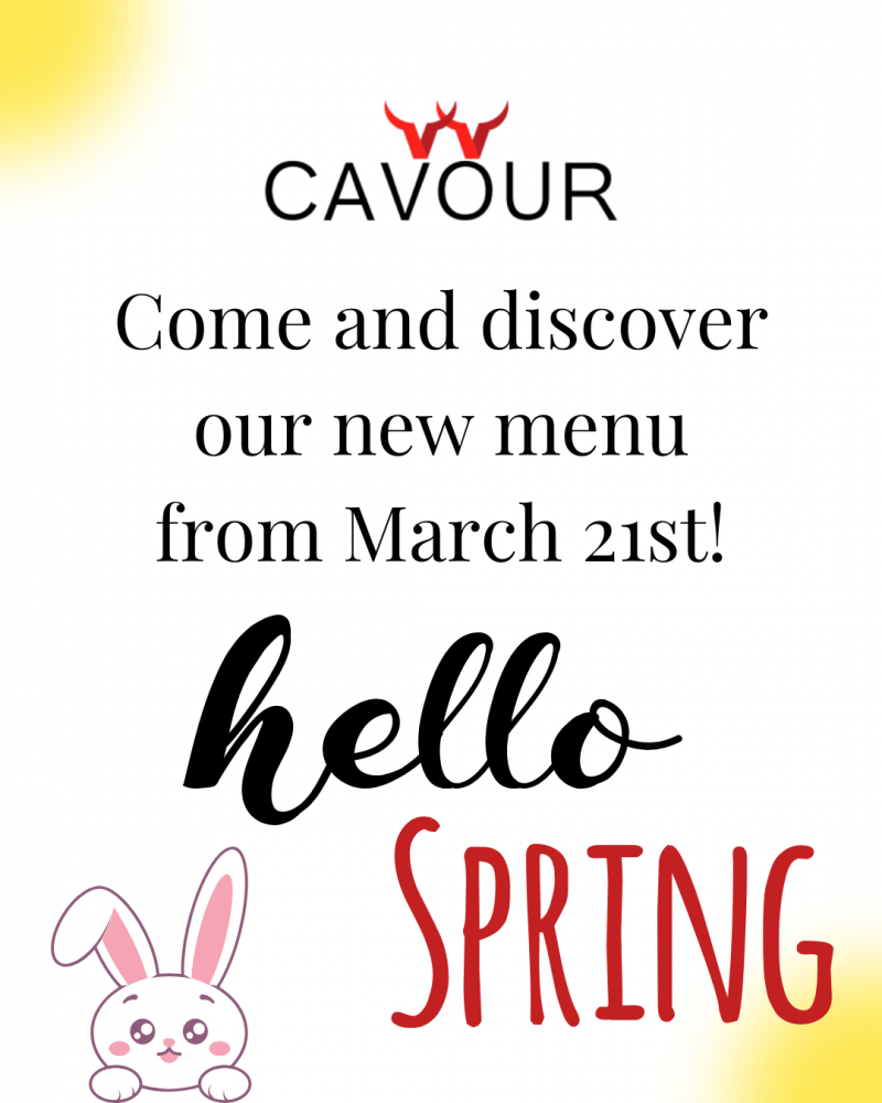 New spring menu from March 21st!