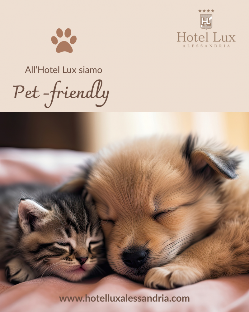 L'hotel Lux è Pet Friendly!